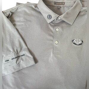 SCOTTY CAMERON GALLERY Circle T Summer Comfort 7 Point Crown Polo XXL Gray  Golf